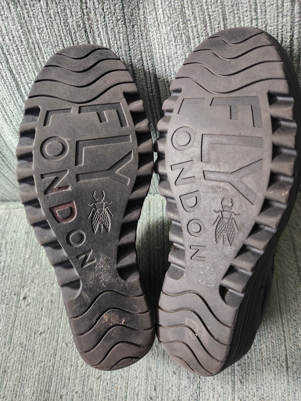 🍉Fly London Black Leather Platform Wedge - Picture 4 of 7